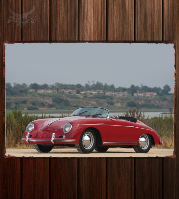 Металлическая табличка Porsche 356A 1600 Speedster 571 Металлическая табличка Porsche 356A 1600 Speedster 571